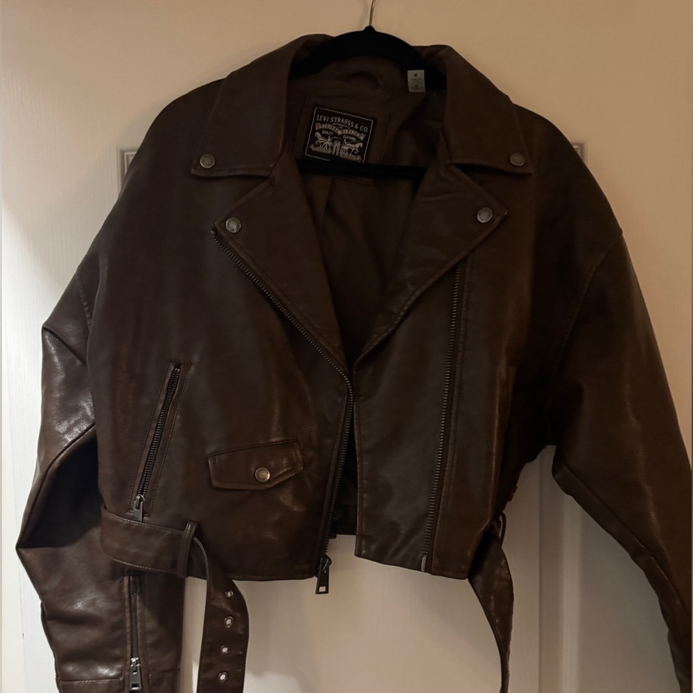 Levi’s Brown Leather Jacket Size M